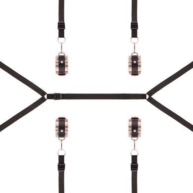 Фіксатор рук і ніг для ліжка Rosy Gold - Under-Mattress Restraint Set SX3911 фото Купити Фіксатор рук і ніг для ліжка Rosy Gold - Under-Mattress Restraint Set  Rosy Gold (Нідерланди) 4 869 грн