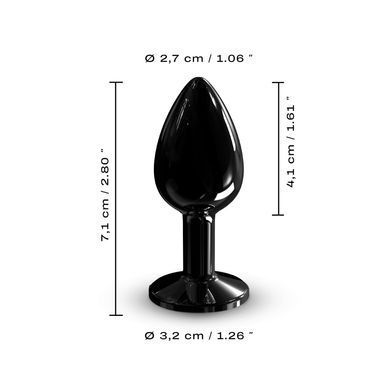 Металлическая анальная пробка с кристаллом Dorcel Diamond Plug Black S SO7808 фото Купить   Dorcel (Франція) 831 грн
