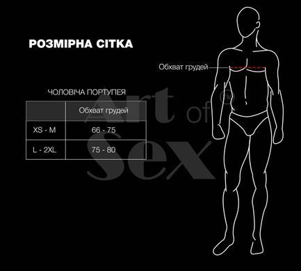 Чоловіча портупея Art of Sex - Spartacus, натуральна, колір чорний, розмір XS-M SX3532 фото Купити Чоловіча портупея Art of Sex - Spartacus, натуральна, колір чорний, розмір XS-M  Art of Sex  1 389 грн