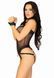 Комплект атласных ремней для бондажа Leg Avenue Satin elastic harness Set, One size, Black SO8558 фото 3