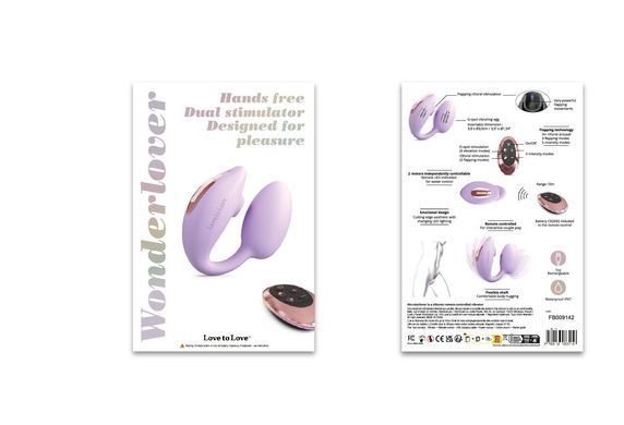 Виброяйцо с вакуумной клиторальной стимуляцией Love To Love Wonderlover VIVA MAUVE SO9615 фото Купить   Love To Love (Франція) 5 488 грн