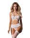 Комплект Obsessive Premisis White 3-pcs crotchless set S/M SX3118 фото 1