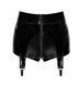 Шортики Noir Handmade F325 Glam, M, black, винил, высокая талия, крепления для чулок, с доступом SX0382 фото 6