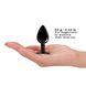 Металлическая анальная пробка с кристаллом Dorcel Diamond Plug Black S SO7808 фото 4