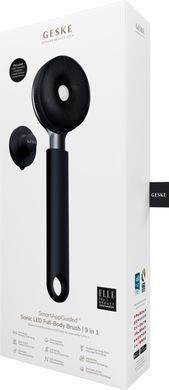 Звукова світлодіодна щітка для всього тіла GESKE Sonic LED Full-Body Brush&Intensive Exfoliator 9в1 black HB0385 фото Купити Звукова світлодіодна щітка для всього тіла GESKE Sonic LED Full-Body Brush&Intensive Exfoliator 9в1 black  GESKE 3 569 грн