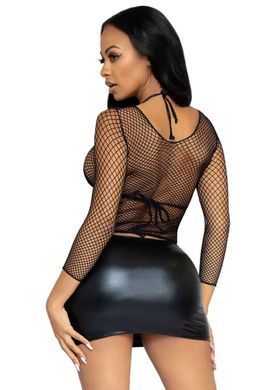 Сітчастий топ Leg Avenue Long Sleeves T-Shiets Black, One Size SO9104 фото Купити Сітчастий топ Leg Avenue Long Sleeves T-Shiets Black, One Size  Leg Avenue (США) 784 грн