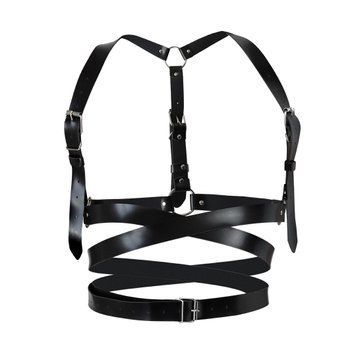 Кожаная портупея Art of Sex - Melani Leather harness, Черная XS-M SO8298 фото Купить   Art of Sex  1 089 грн