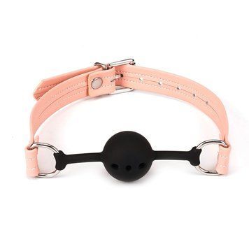Повітропроникний кляп Liebe Seele Dark Candy Pink Ball Gag, силіконова кулька, діаметр 4,3 см SX1658 фото Купити Повітропроникний кляп Liebe Seele Boudoir Amor Ball Gag Black, силіконова кулька, діаметр 4,3 см  Liebe Seele (Японія) 886 грн