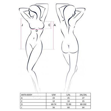 Боди с высоким вырезом бедра Passion Exclusive AKITA BODY L/XL, red PS24201 фото Купить   Passion (Польща) 2 328 грн