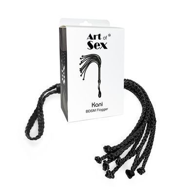 Ажурний батіг Кішка з екошкіри Art of Sex - Kani, колір чорний SO9666 фото Купити Ажурний батіг Кішка з екошкіри Art of Sex - Kani, колір чорний  Art of Sex  1 773 грн
