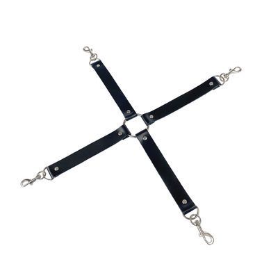 Крестовина из натуральной кожи Art of Sex &ndash; 4 Way Connector, черный SO7480 фото Купить   Art of Sex  258 грн