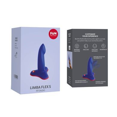 Фалоімітатор Fun Factory LIMBA FLEX S, синій, гнучкий, з ефектом пам&rsquo;яті, підходить для точки G SX0994 фото Купити Фалоімітатор Fun Factory LIMBA FLEX S, синій, гнучкий, з ефектом пам&rsquo;яті, підходить для точки G  Fun Factory (Німеччина) 1 662 грн