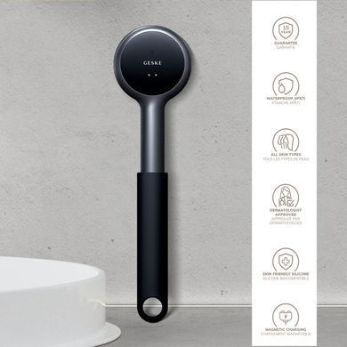 Звукова світлодіодна щітка для всього тіла GESKE Sonic LED Full-Body Brush&Intensive Exfoliator 9в1 black HB0385 фото Купити Звукова світлодіодна щітка для всього тіла GESKE Sonic LED Full-Body Brush&Intensive Exfoliator 9в1 black  GESKE 3 569 грн