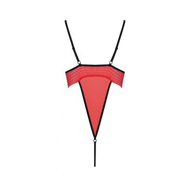 Боди с высоким вырезом бедра Passion Exclusive AKITA BODY L/XL, red PS24201 фото Купить   Passion (Польща) 2 328 грн