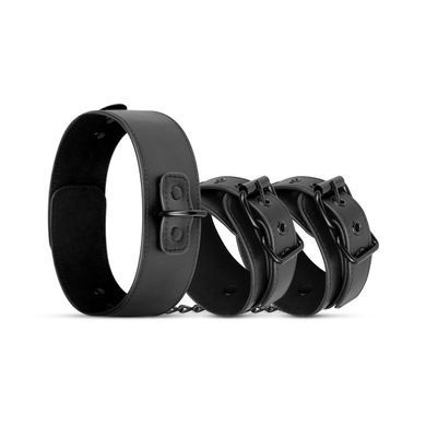 Наручники с ошейником Bedroom Fantasies: Collar & Wrist Cuffs, черные SO8805 фото Купить   Bedroom Fantasies  1 367 грн