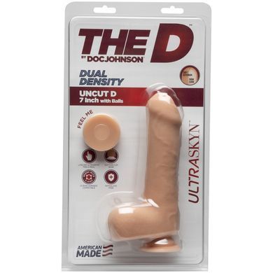 Фаллоимитатор Doc Johnson The D - Uncut D - 7 Inch With Balls ULTRASKYN, диаметр 4,5см, необрезанный SO3498 фото Купить   Doc Johnson (США) 2 549 грн