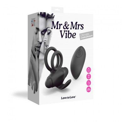 Ерекційне віброкільце Love To Love Mr & Mrs VIBE з пультом ДК SO3822 фото Купити Ерекційне віброкільце Love To Love Mr & Mrs VIBE з пультом ДК  Love To Love (Франція) 2 660 грн