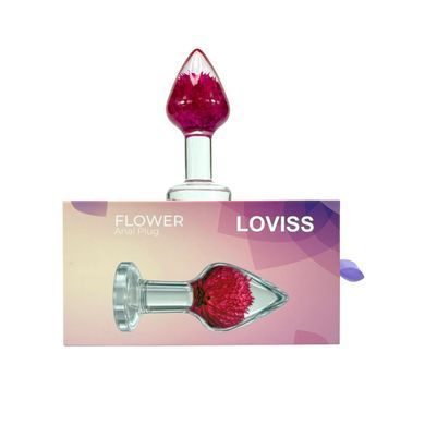 Розкішна анальна пробка Loviss Gomphrena Globosa Anal Plug зі справжнім амарантом усередині SX3988 фото Купити Розкішна анальна пробка Loviss Gomphrena Globosa Anal Plug зі справжнім амарантом усередині  Loviss (США) 1 329 грн