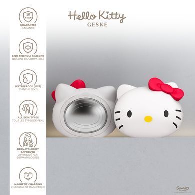 Ультразвукова маска тепло та холод GESKE Sonic Warm&Cool Mask 8в1 у формі голови кота by Hello Kitty HB0596 фото Купити Ультразвукова маска тепло та холод GESKE Sonic Warm&Cool Mask 8в1 у формі голови кота by Hello Kitty  GESKE 3 569 грн