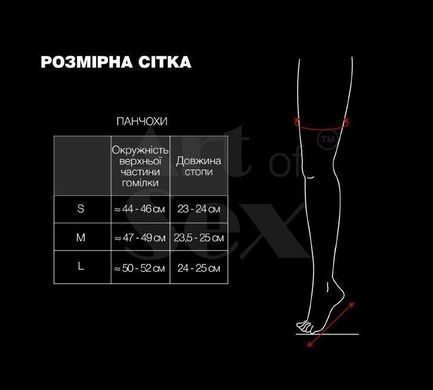 Сексуальні вінілові панчохи Art of Sex - Lora, розмір M, з ефектом мокрого оксамиту SX4501 фото Купити Сексуальні вінілові панчохи Art of Sex - Lora, розмір M, з ефектом мокрого оксамиту  Art of Sex  601 грн