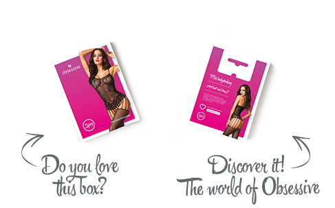 Бодистокинг Obsessive Bodystocking F235 S/M/L, тонкие подвязки, нежный декор, сеточка SO7231 фото Купить   Obsessive (Польща) 988 грн