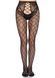 Колготки Leg Avenue Net Tights with Crotchless Panty One Size Black &mdash; фото 4