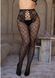 Колготки Leg Avenue Net Tights with Crotchless Panty One Size Black &mdash; фото 5