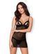 Сорочка Obsessive 865-CHE-1 chemise та стрінги S/M &mdash; фото 1