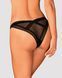 (SALE) Кружевные трусики с заниженной талией Obsessive Estiqua panties XS/S, black SO7705 фото 2