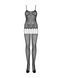 Бодистокинг Obsessive Bodystocking F235 S/M/L, тонкие подвязки, нежный декор, сеточка SO7231 фото 4