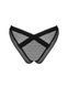 (SALE) Кружевные трусики с заниженной талией Obsessive Estiqua panties XS/S, black SO7705 фото 6