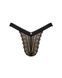 (SALE) Кружевные трусики с заниженной талией Obsessive Estiqua panties XS/S, black SO7705 фото 5