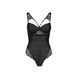 Боди из эко-кожи и кружева Passion LOONA BODY L/XL, black SO5355 фото 3