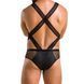 Мужское эротическое сетчатое боди Passion 045 VICTOR L/XL Black, экокожа, сетка SO7606 фото 2
