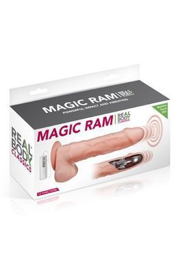 Фалоімітатор-пульсатор із вібрацією Real Body &mdash; Magic Ram, діаметр 4 см, рух вперед-назад SO1891 фото Купити Фалоімітатор-пульсатор із вібрацією Real Body &mdash; Magic Ram, діаметр 4 см, рух вперед-назад  Real Body (Франція) 4 018 грн
