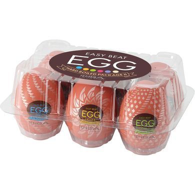 Набір мастурбаторів-яєць Tenga Egg Hard Boilded II Pack (6 яєць), щільний TPE, опукла текстура SO9804 фото Купити Набір мастурбаторів-яєць Tenga Egg Hard Boilded II Pack (6 яєць), щільний TPE, опукла текстура  Tenga (Японія) 2 254 грн