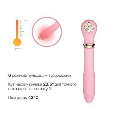 Пульсатор із підігрівом Zalo Sweet Magic - Desire Fairy Pink, турбо режим SO6678 фото Купити Пульсатор із підігрівом Zalo Sweet Magic - Desire Fairy Pink, турбо режим  Zalo (США) 5 913 грн