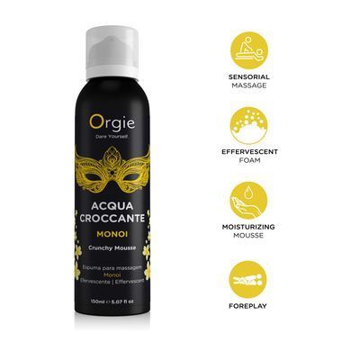 Масажна пінка Orgie &ndash; Acqua Croccante Monoi (150 мл), ефект бульбашок, що лопаються SX1491 фото Купити Масажна пінка Orgie &ndash; Acqua Croccante Monoi (150 мл), ефект бульбашок, що лопаються  Orgie 821 грн