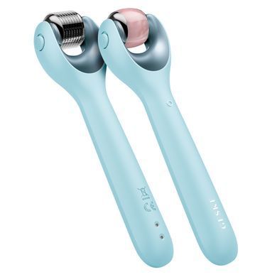 Електронний ролер для обличчя з мікроголками GESKE MicroNeedle Face Roller 9в1 turquoise HB0191 фото Купити Електронний ролер для обличчя з мікроголками GESKE MicroNeedle Face Roller 9в1 turquoise  GESKE 1 699 грн