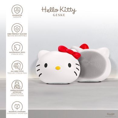 Ультразвукова щітка для обличчя GESKE Sonic Facial Brush 4в1 by Hello Kitty HB0041 фото Купити Ультразвукова щітка для обличчя GESKE Sonic Facial Brush 4в1 by Hello Kitty  GESKE 1 699 грн
