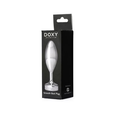 Металлическая анальная пробка DOXY Butt Plug SMOOTH, гладкая, диаметр 3,3 см SO8030 фото Купить   Doxy (Великобританія) 2 337 грн