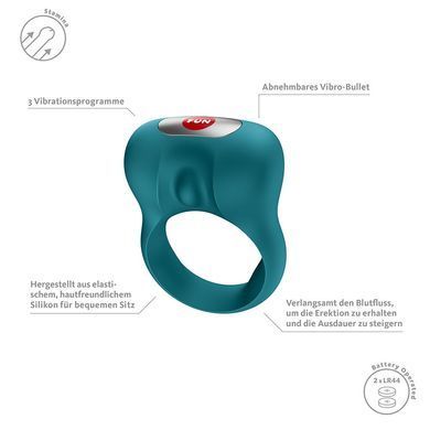 Ерекційне віброкільце Fun Factory Steady Bottle Green SX4233 фото Купити Ерекційне віброкільце Fun Factory Steady Bottle Green  Fun Factory  839 грн