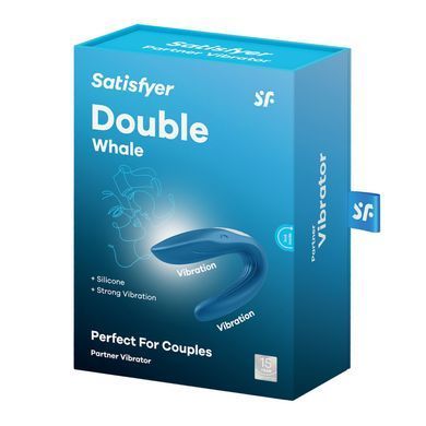 Вибратор для пар Satisfyer Double Whale с двумя моторчиками SO1643 фото Купить   Satisfyer (Німеччина) 1 265 грн