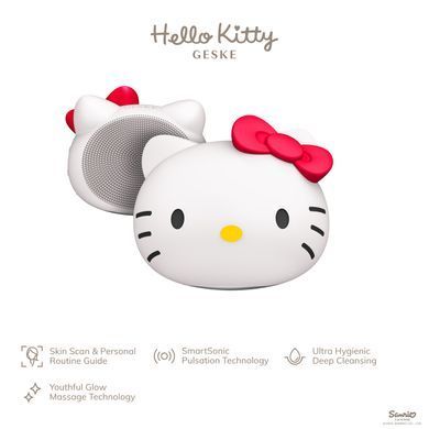 Ультразвукова щітка для обличчя GESKE Sonic Facial Brush 4в1 by Hello Kitty HB0041 фото Купити Ультразвукова щітка для обличчя GESKE Sonic Facial Brush 4в1 by Hello Kitty  GESKE 1 699 грн