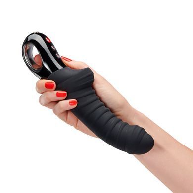 Вибратор для точки G Fun Factory TIGER black, ребристый, подходит для анальной стимуляции SX0930 фото Купить   Fun Factory (Німеччина) 3 372 грн