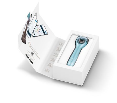 Електронний ролер для обличчя з мікроголками GESKE MicroNeedle Face Roller 9в1 turquoise HB0191 фото Купити Електронний ролер для обличчя з мікроголками GESKE MicroNeedle Face Roller 9в1 turquoise  GESKE 1 699 грн