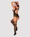 (SALE) Бодистокинг Obsessive Bodystocking F236 S/Ml/L, глубокое декольте, имитация шнуровки SO7232 фото 4