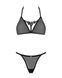 Полупрозрачный комплект Obsessive Celia Noir 2-pcs set XL/2XL, бюстгальтер, стринги SO7867 фото 3