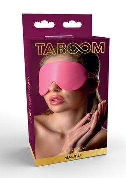Маска на очі Taboom Malibu, з веганської шкіри, рожевий TABOOM &mdash; фото