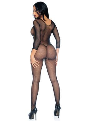 Бодистокинг Leg Avenue V Front Bodystocking One size Black, мелкая сетка, доступ SO8613 фото Купить   Leg Avenue (США) 711 грн